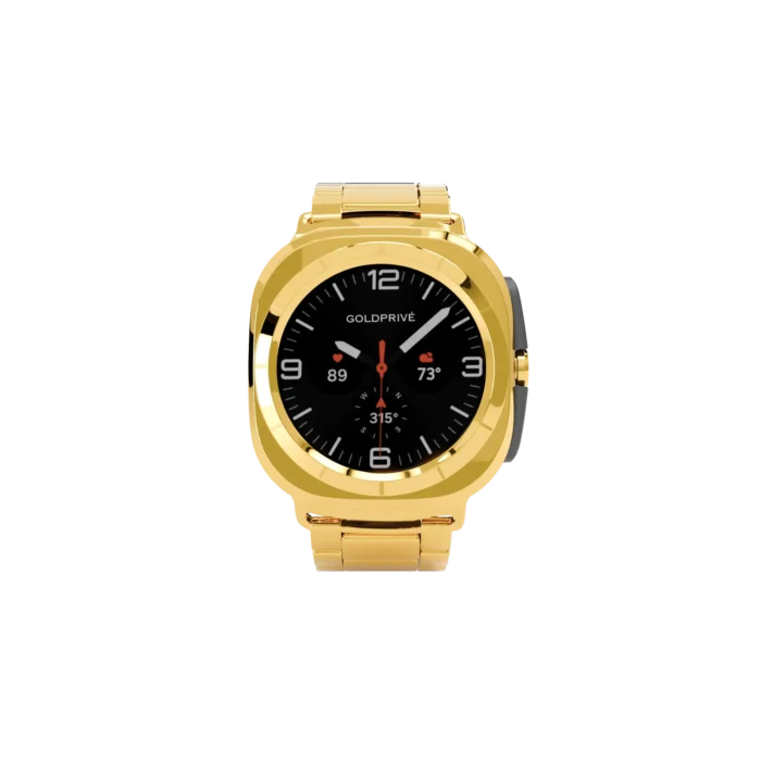 Gold Samsung Galaxy Watch Ultra2 Elite Strap shown from another angle