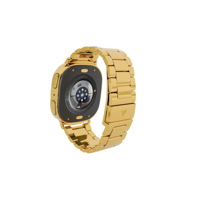 Gold Samsung Galaxy Watch 8 with Elite Strap – Gold, Rose Gold & Platinum - Image 3