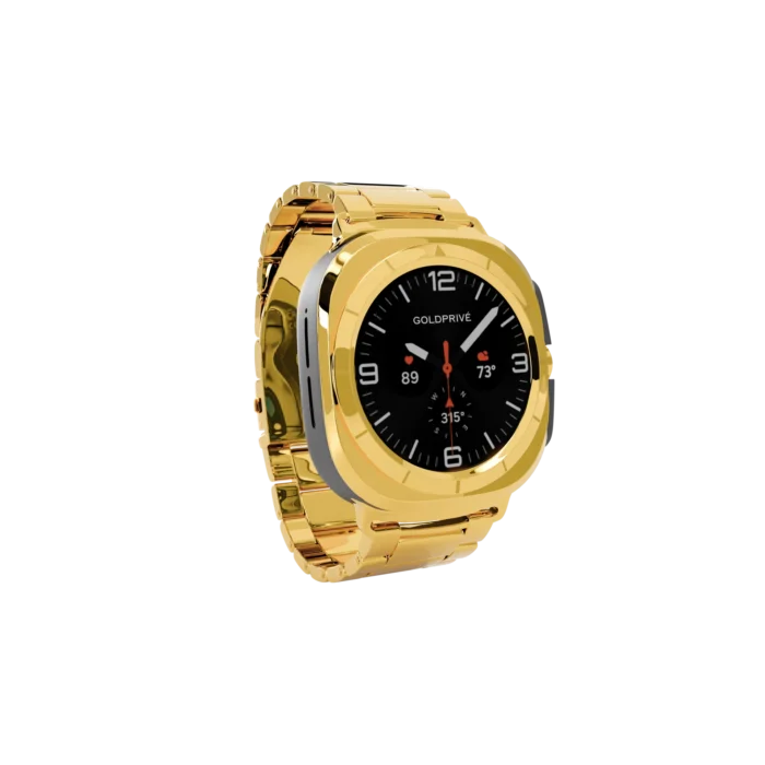Gold Samsung Galaxy Watch Ultra2 Elite Strap shown from another angle