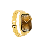 Gold Apple Watch Series 12 with Grandeur Strap – Gold, Rose Gold & Platinum - Image 4
