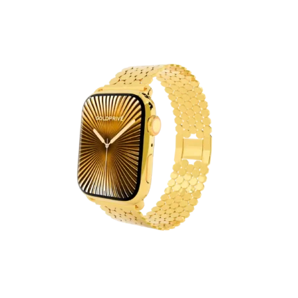 GoldPrivé Gold Apple Watch Series 12 with Heritage Strap