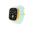 Gold Apple Watch Ultra 4 with White Ice Blue Ocean Band