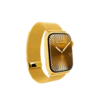 Gold Apple Watch Series 12 with Milanese Strap – Gold, Rose Gold & Platinum - Image 4