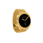 Gold Samsung Galaxy Watch9 Milanese Strap shown from another angle