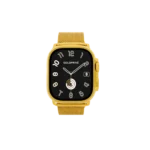 Gold Apple Watch Ultra 4 with Milanese Band – Gold, Rose Gold & Platinum - Image 2