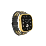 Gold Apple Watch Ultra 4 with Monarch Link Bracelet – Gold, Rose Gold & Platinum - Image 4