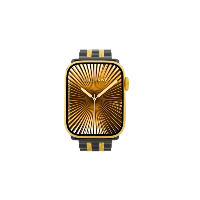 Gold Apple Watch Series 12 with Monarch Link Bracelet – Gold, Rose Gold & Platinum - Image 2