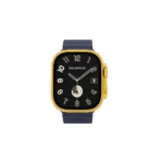 Gold Apple Watch Ultra 4 with Navy Ocean Band – Gold, Rose Gold & Platinum - Image 2