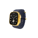 Gold Apple Watch Ultra 4 with Navy Ocean Band – Gold, Rose Gold & Platinum