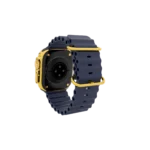 Gold Apple Watch Ultra 4 with Navy Ocean Band – Gold, Rose Gold & Platinum - Image 3