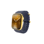 Gold Apple Watch Series 12 with Navy Ocean Band – Gold, Rose Gold & Platinum
