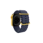 Gold Apple Watch Series 12 with Navy Ocean Band – Gold, Rose Gold & Platinum - Image 3