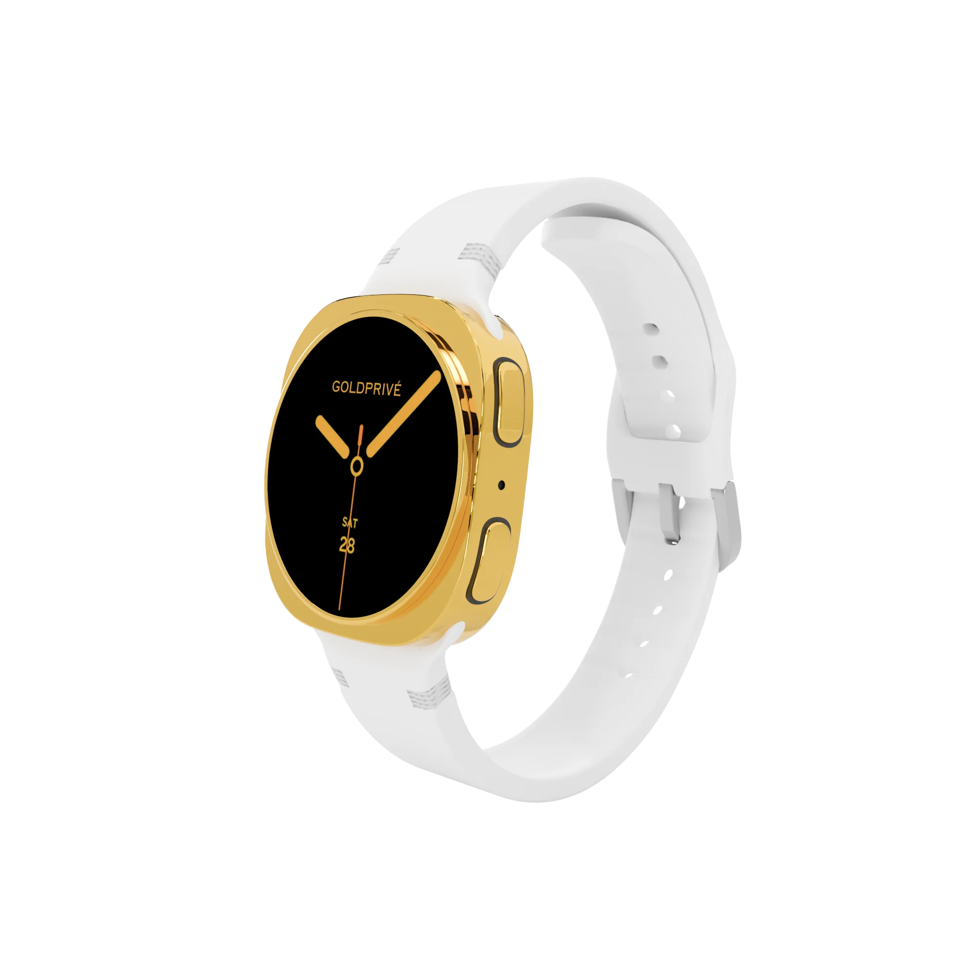 Custom gold Samsung Galaxy Watch9 with Elite Strap, a canvas for bespoke personalisation