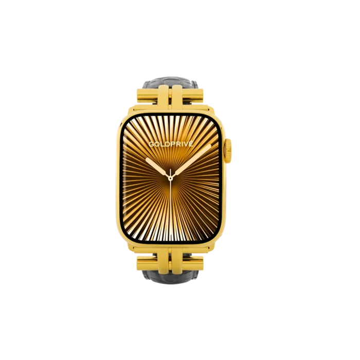 Gold Apple Watch Series 12 with WildGrace Strap – Gold, Rose Gold & Platinum - Image 2