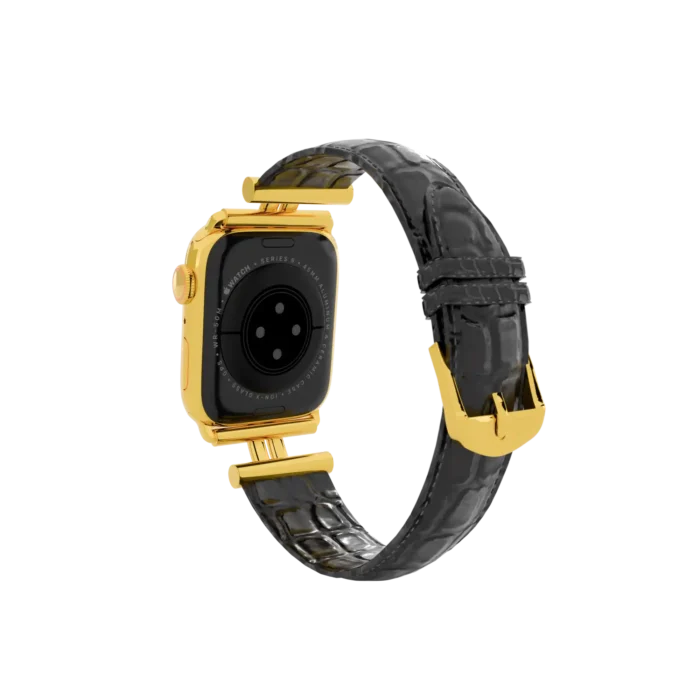 Gold Apple Watch Series 12 with WildGrace Strap – Gold, Rose Gold & Platinum - Image 3