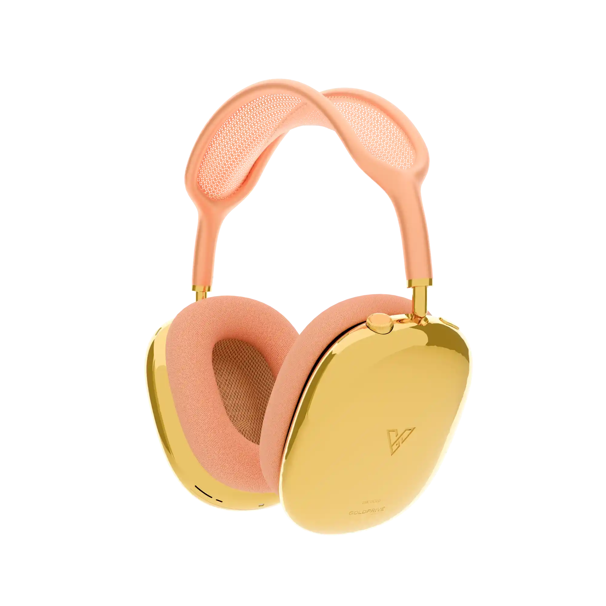 Gold Apple AirPods Max 2 Orange in 24K Gold | Leronza