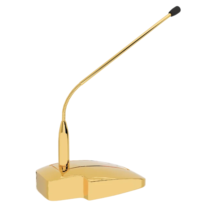 Gold Sennheiser MAT 133-B Gooseneck Microphone in 24K Gold, Rose Gold & Platinum - Image 4
