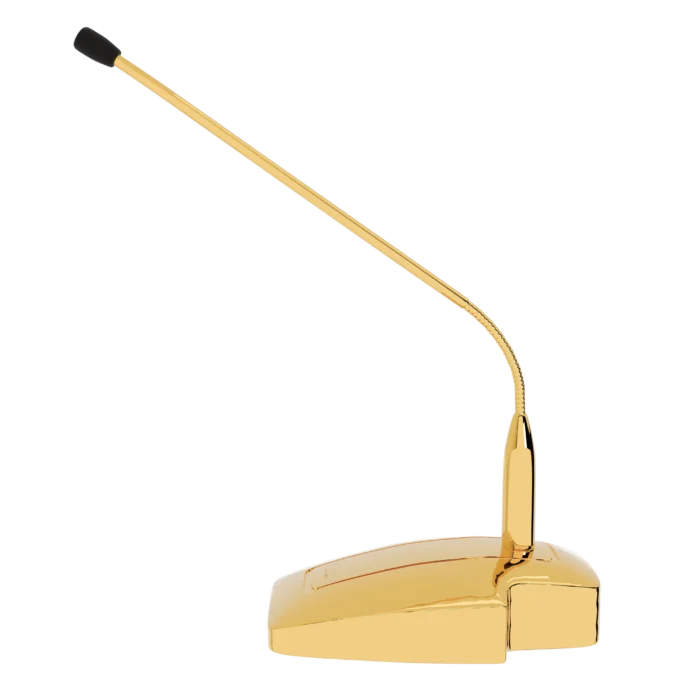 Gold Sennheiser MAT 133-B Gooseneck in 24K Gold | Leronza