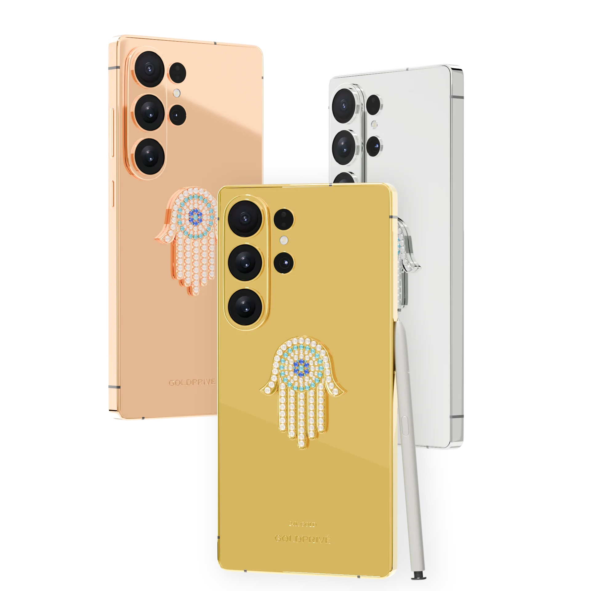 Solid Gold Samsung Galaxy S26 Ultra Hamsa Amulet