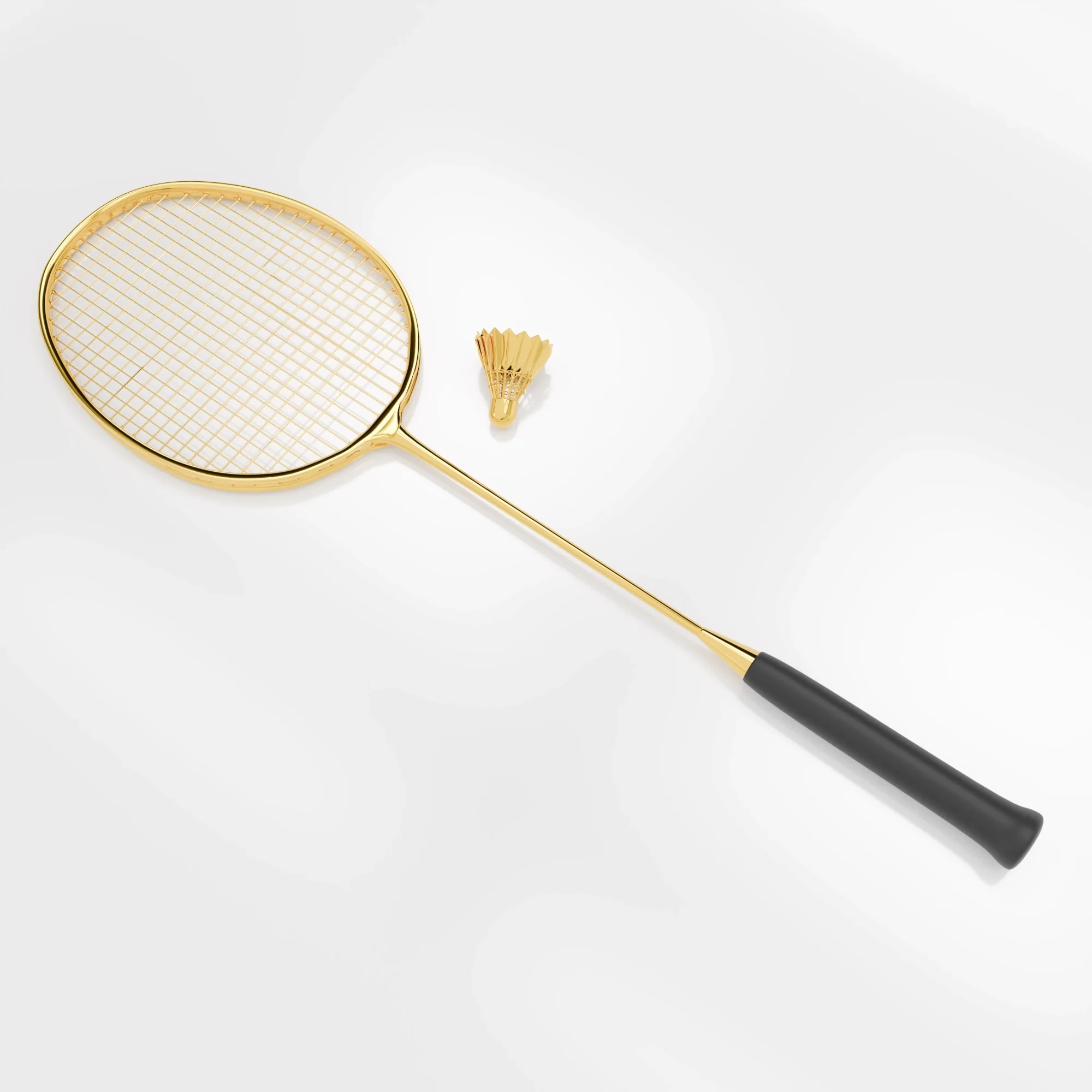 24K gold badminton set by GoldPrivé