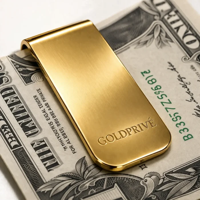 新品 未使用 VERETTA SOUNDS MONEY CLIP GOLD 24k Gold Money Clip