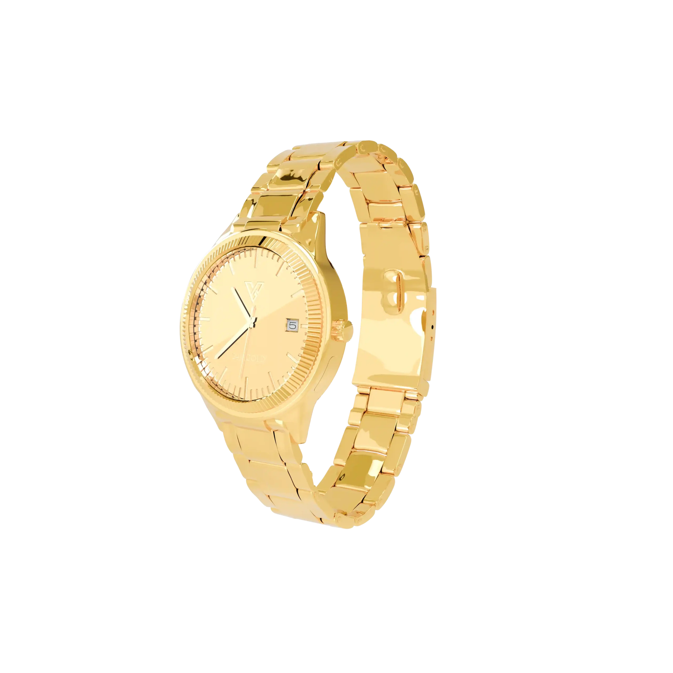 GoldPrivé LM 3500 personalized 24K gold watch, hand-finished in Dubai
