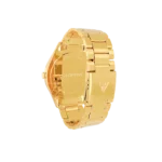 24K Gold Watch LM 4100, case back and fold-over clasp with the GoldPrivé mark