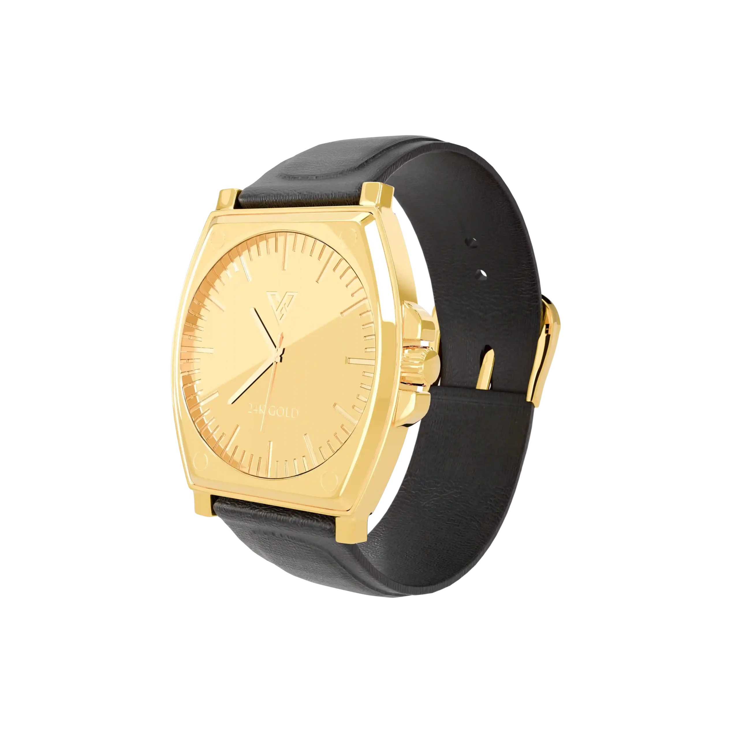 GoldPrivé LM 5600 personalized 24K gold watch, hand-finished in Dubai