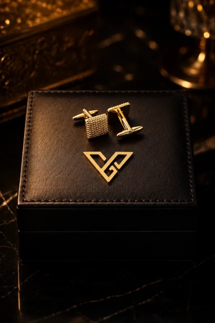 GoldPrivé Gold Square Cufflinks