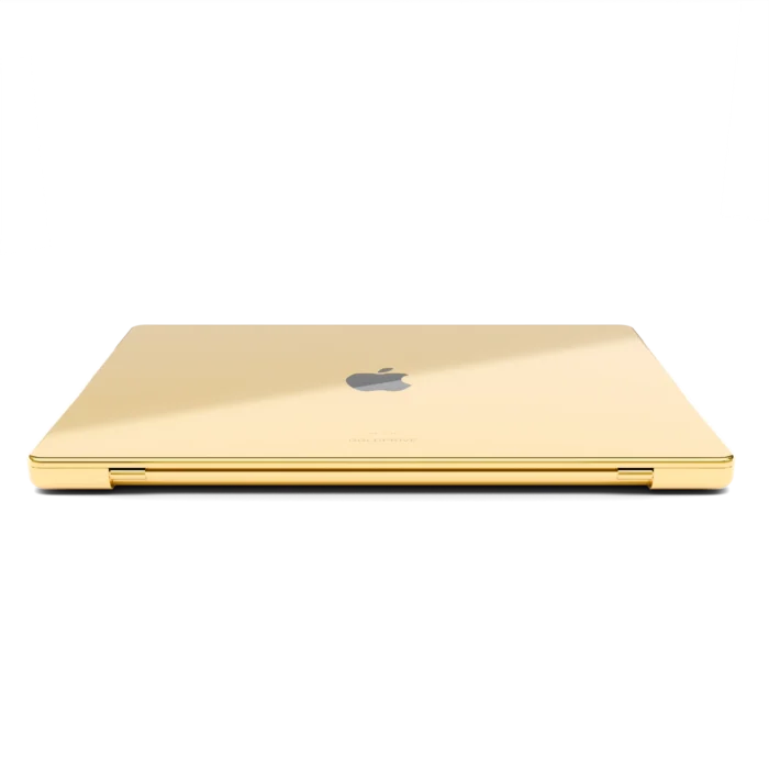 Gold Apple MacBook Pro with Black Logo in 24K Gold, Rose Gold & Platinum - Image 4