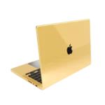 Gold Apple MacBook Pro with Black Logo in 24K Gold, Rose Gold & Platinum