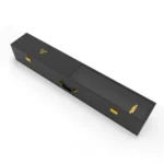 Closed black presentation case for the Gold PING DS72 Putter, with a carry handle and gold-coloured fittings and emblem