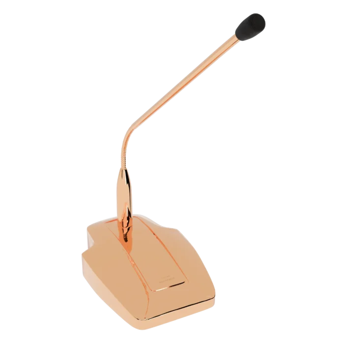 Gold Sennheiser MAT 133-B Gooseneck Microphone in 24K Gold, Rose Gold & Platinum - Image 2