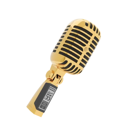 GoldPrivé Gold Shure SM55 Super Deluxe Microphone