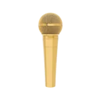 Gold Shure SM58 Dynamic Microphone in 24K Gold, Rose Gold & Platinum - Image 5