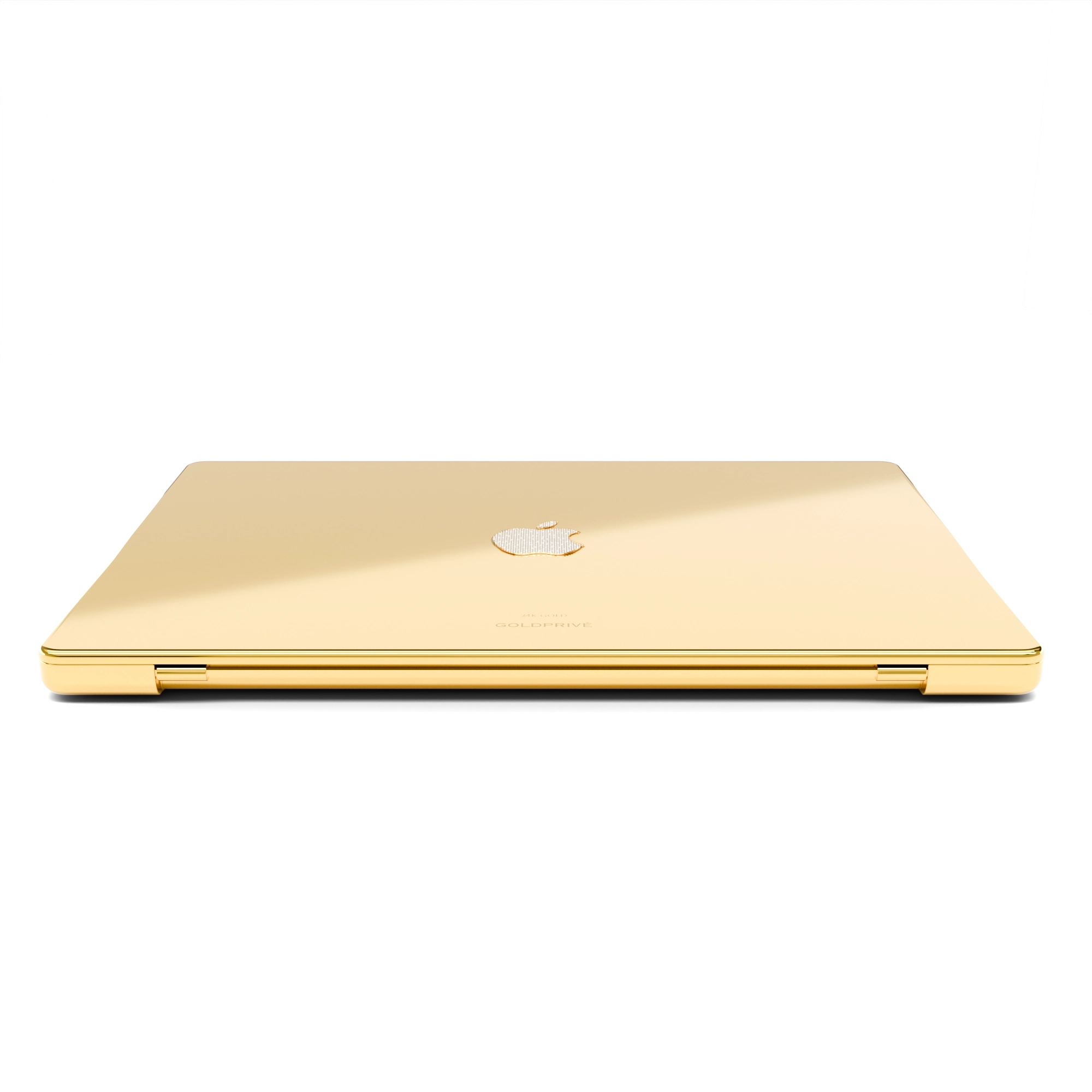 Gold Apple MacBook Pro with VS1 Diamond Logo | Leronza