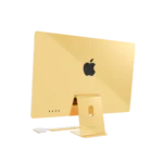 Gold Apple iMac with Magic Keyboard and Mouse in 24K Gold, Rose Gold & Platinum