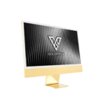 Gold Apple iMac with Magic Keyboard and Mouse in 24K Gold, Rose Gold & Platinum - Image 4