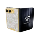 Gold iPhone Duo hand-finished in Dubai by Leronza for delivery worldwide